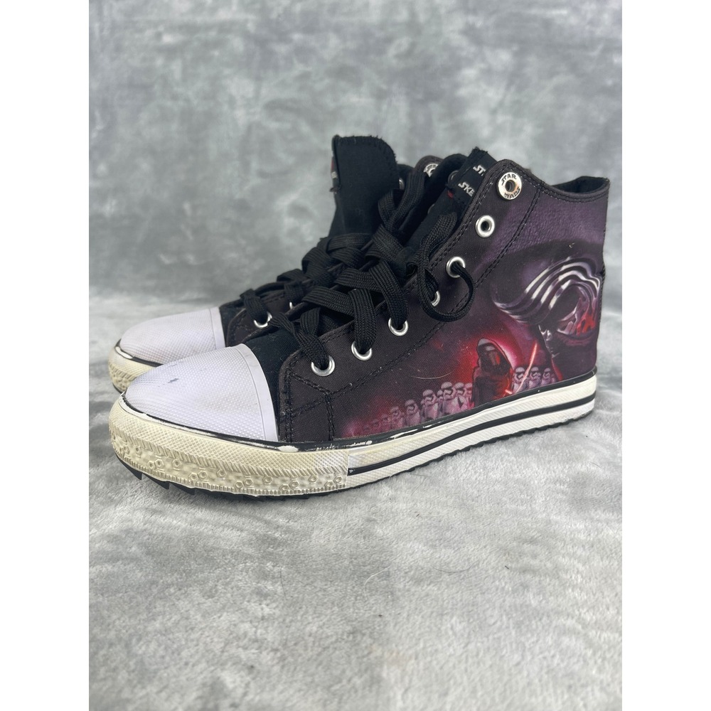 Skechers Star Wars High Top Sneakers Youth 5.5 Black Kylo Ren Good 97043L BKRD
